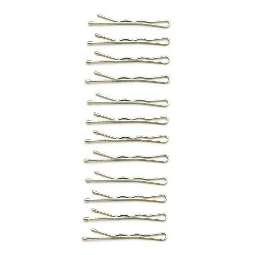KWONG Dofash 100Pcs 3.5CM/1.38IN Mini Bobby Pins Blonde Hair Pins Long Bobby Pins Tiny Hair Pins with Gift Box for Women Girls Fine Hair (Bright Gold)