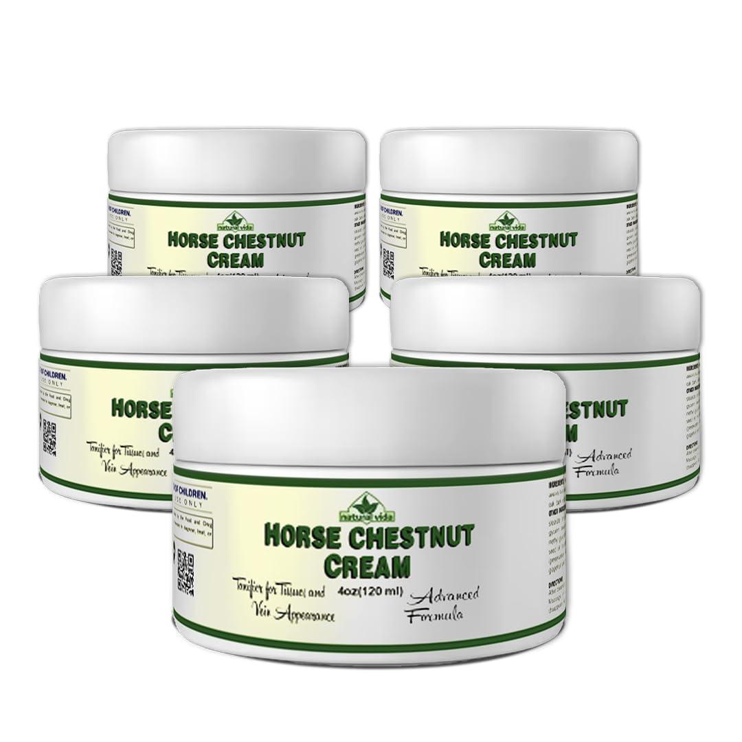 Natural Vida Natural Vida Horse Chestnut Cream 4oz Varicose Veins Relief Castano de Indias
