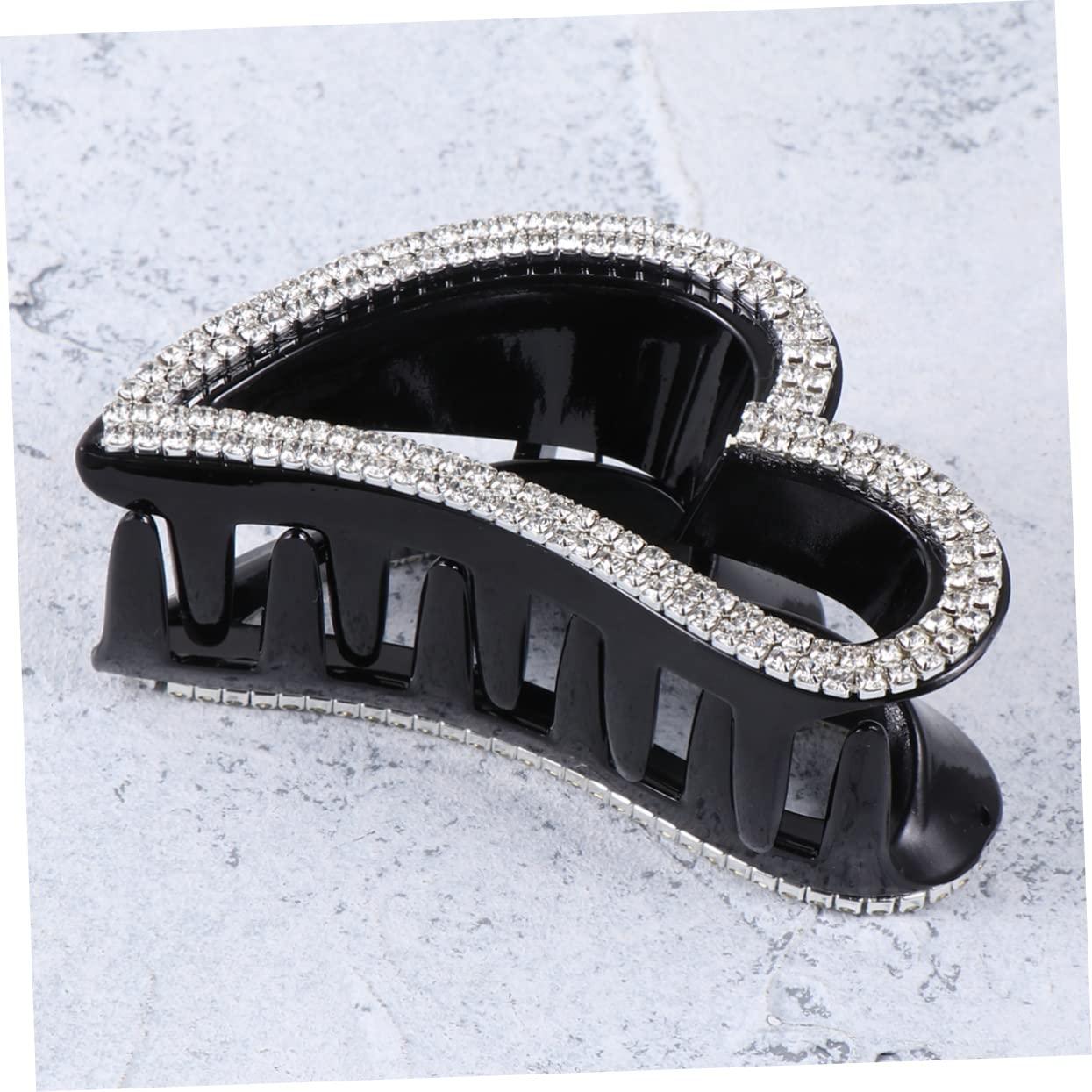 LALAFINA LALAFINA Heart Decorative Hair Pins Jaw Clip Women Hair Clips Large Diamond for Daily Use