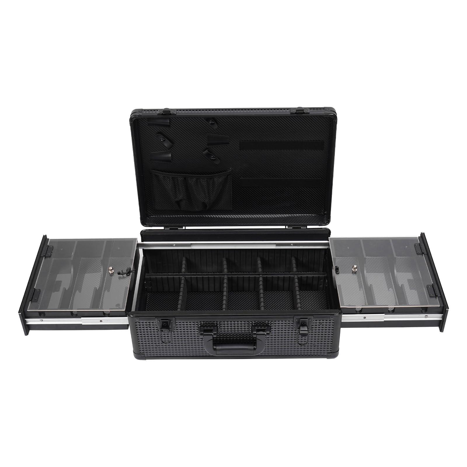 Hilberiazel Professional Barber Case, Detachable Hairdressing Tool, Professional Barber Travel Suitcase, for Hair Accessories and Hairdresser Supplies