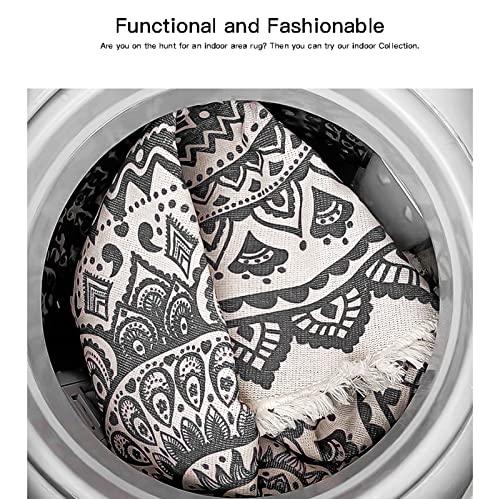 HMCUIQI HMCUIQI Tapis Chambre 200CM, Tapis De Salon Doux À Poils Courts, Tapis Moderne, Tapis Antidérapant Intérieur Moelleux, Moderne Idéal, Pour Salon, Chambre À Coucher, Couloir (A 200CM)