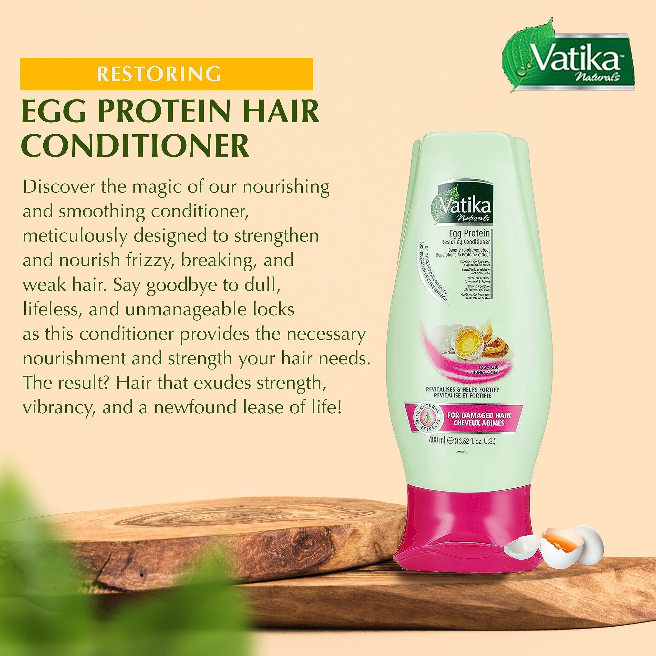 Vatika Naturals Dabur Vatika Naturals Shampoo and Conditioner Set (Egg Protein)