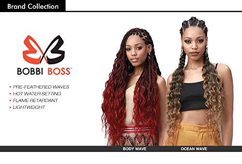 BOBBI BOSS MULTI PACK DEALS! Bobbi Boss Synthetic Hair Braids Pre-Feathered 3X King Tips Body Wave 28" (3-PACK, 1B)