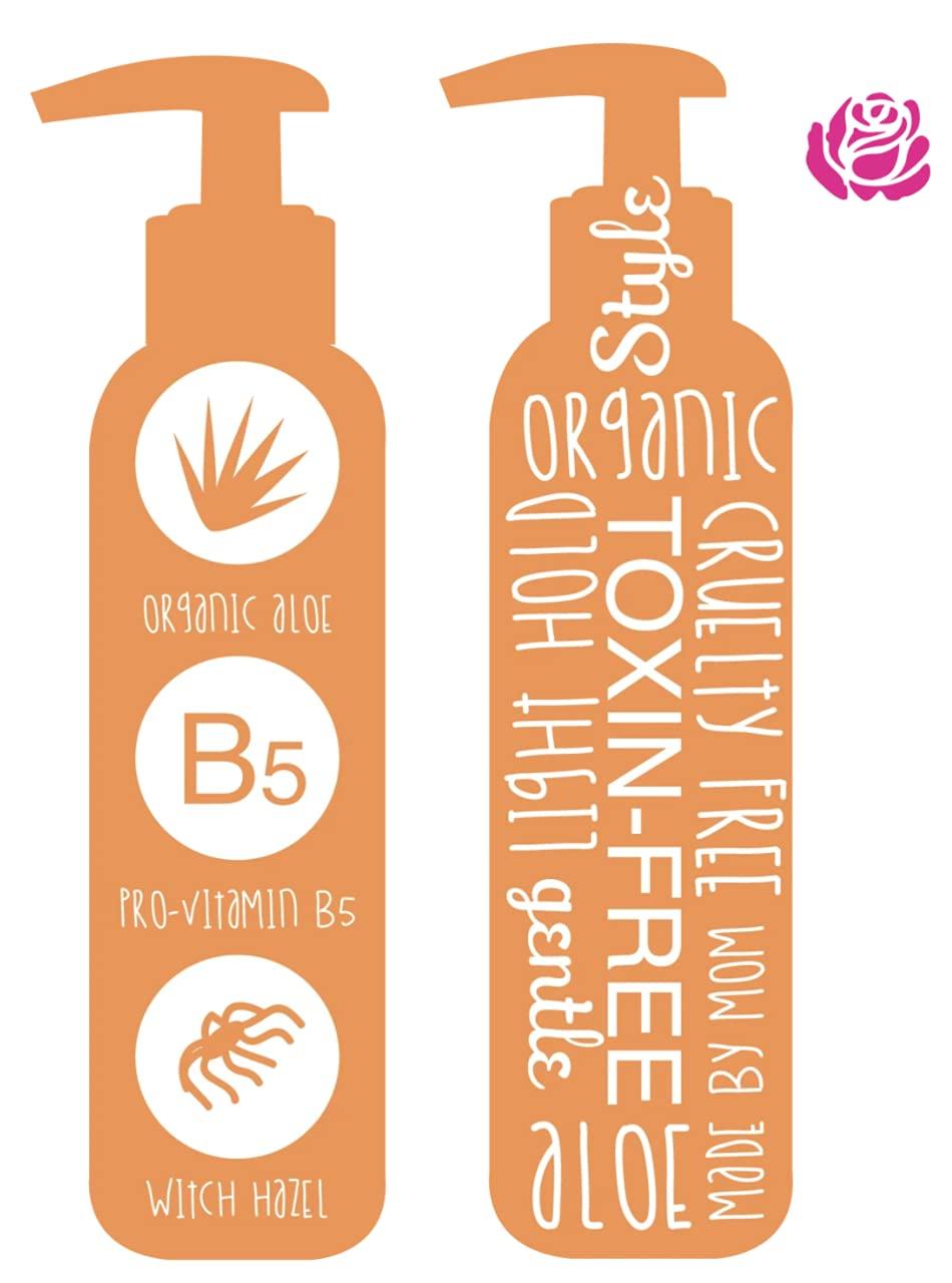 Little Roseberry Hair Gel for Kids | Light Hold | Chemical Free | Made with Organic Aloe Vera and Vitamins | Safe on Babies, Toddlers, Men and Women | Always Paraben, Sulfate & Fragrance Free | Made in USA (1 Unit)