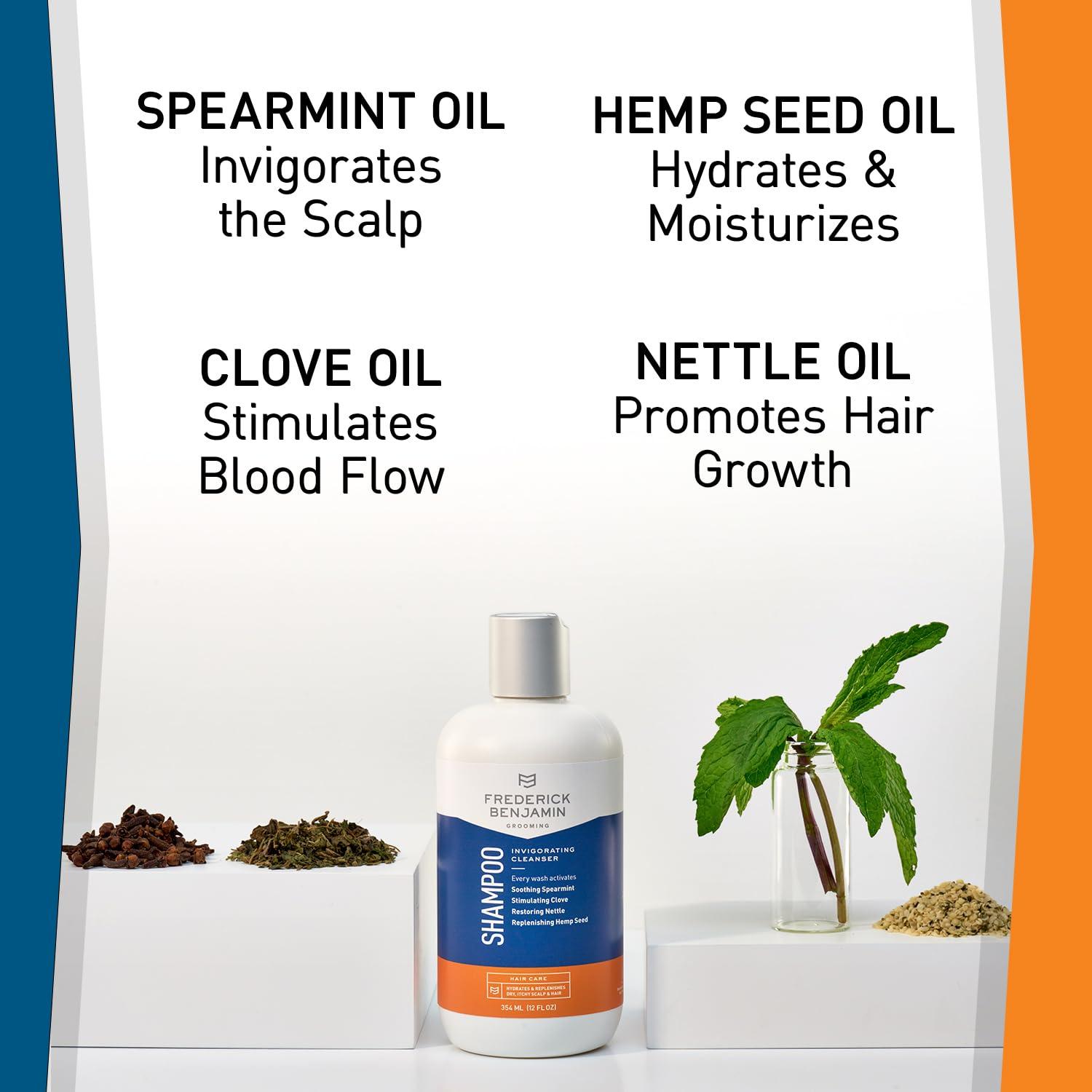 Frederick Benjamin Frederick Benjamin Shampoo, with Natural Oils, Cleanses & Hydrates Dry Scalp & Hair, 12oz