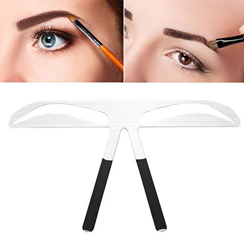 Salmue Salmue Eyebrow Ruler , 8 Types Eyebrow Stencil Positioning Tattoo Eyebrow Ruler Makeup Tool Balance Extension Ruler Shape Stencil for DIY or professional Permanent Makeup Gold Ratio Eyebrow Makeup(7#)