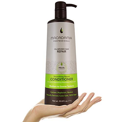 Macadamia Professional Macadamia Professional Hair Care Sulfate & Paraben Free Natural Organic Cruelty-Free Vegan Hair Products Nourishing Repair Hair Conditioner, 33.8 oz, Green