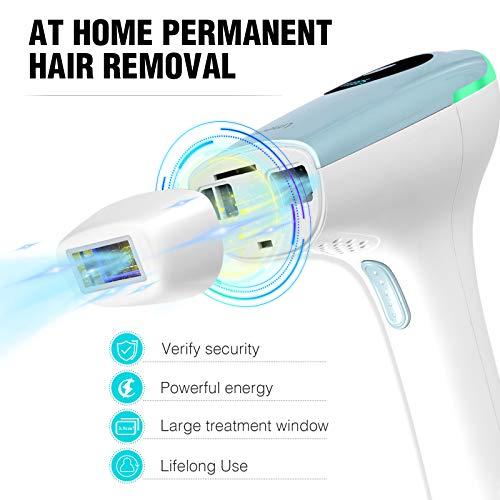 IMENE Laser Hair Removal Permanent, IMENE Painless IPL Hair Removal - Ideal for Women & Men Bikini, Legs, Arms, Armpits Hair Remover - Uses Most Effective IPL Technology (Intense Pulsed Light) Blue
