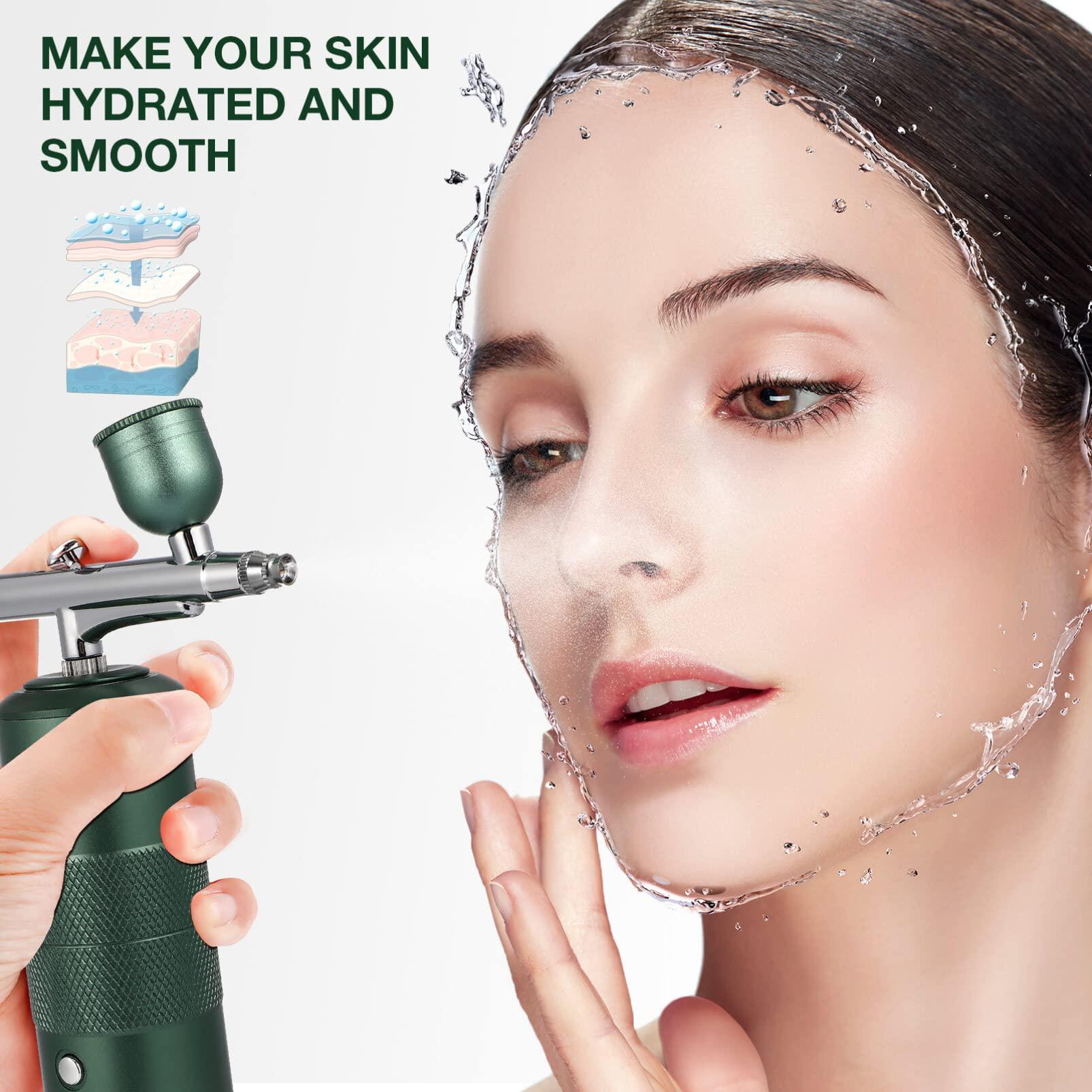 EXCEART EXCEART Charging Airbrush Kit Mini Airbrush Machine Compressor Spray for Makeup Nail Art