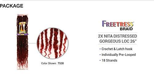 Freetress Braids Freetress Synthetic Braid - 2X NITA DISTRESSED GORGEOUS LOC 26 INCH (T30)