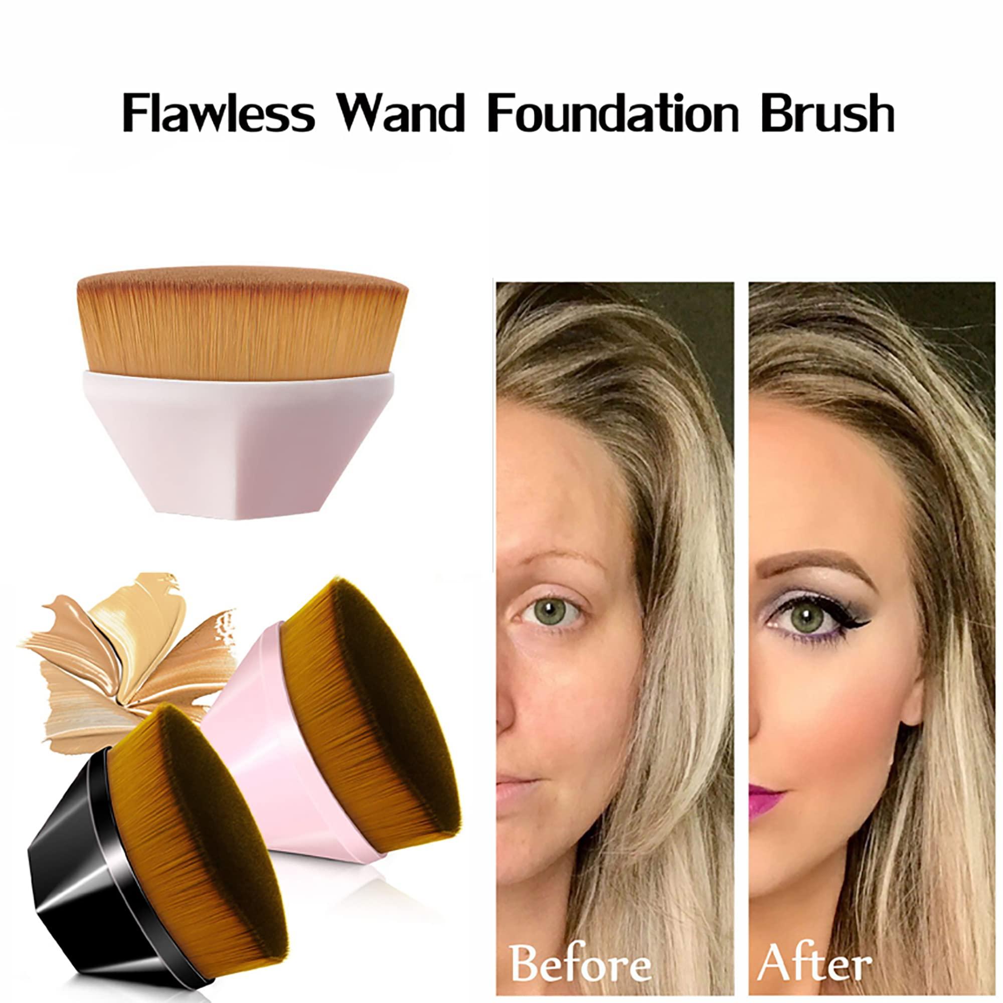 TUKEFEV TUKEFEV Kabuki Makeup Brushes Beauty Powder Face Foundation Brush Portable Professional Set Eye Face Cosmetic Large Soft Base Foundation Makeup Brush