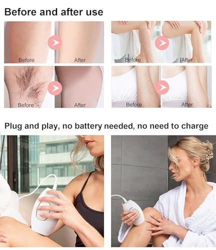 Gransumr Home Use Beauty Device IPL Laser Hair Removal for Women and Men,999999 Flashes at-Home Laser Hair Removal Device