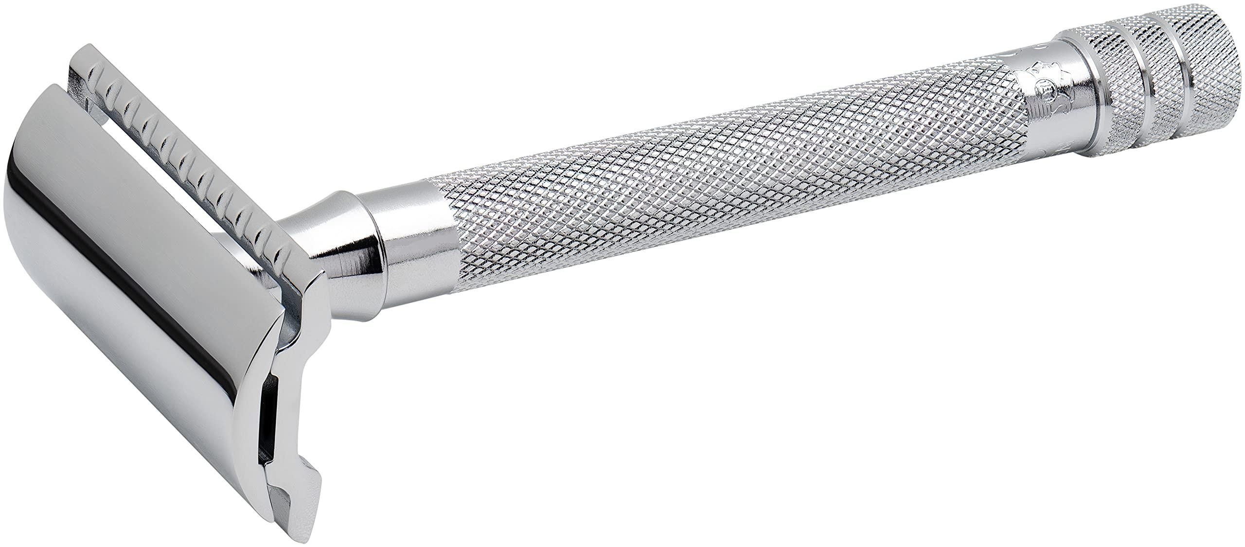 Merkur Merkur Long Handled Safety Razor, 1 Count, Silver