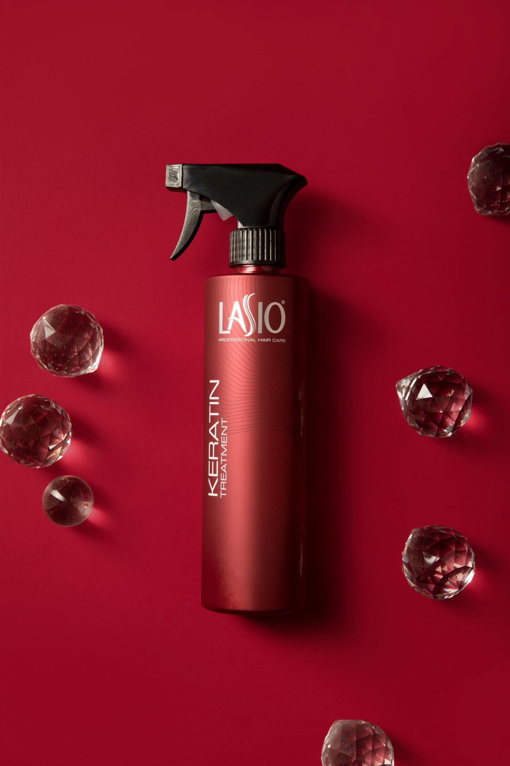 Lasio Lasio Keratin One Day Formula with Amber Extract - 15.87 Fl. Oz. - Universal Keratin Treatment for Frizz Elimination and Curl Reduction - Lightweight Conditioner for Stronger, Healthier Hair