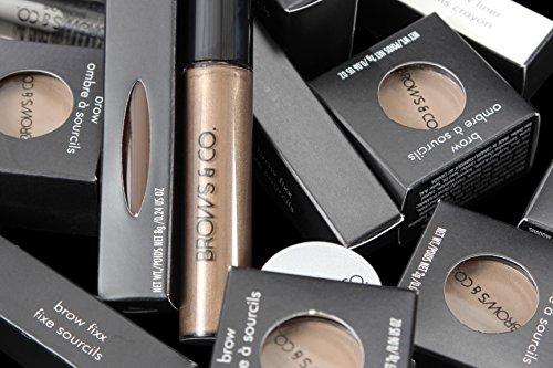 Brows & Co. Eyebrow Powder Shadow Blonde by Brows & Co. - Paraben Free Non-Toxic Vegan Eyebrow Makeup - Accentuate Eyebrow Arch - Darken and Shape Eyebrows to Perfection - Get Fuller Thicker Eyebows (Blonde)