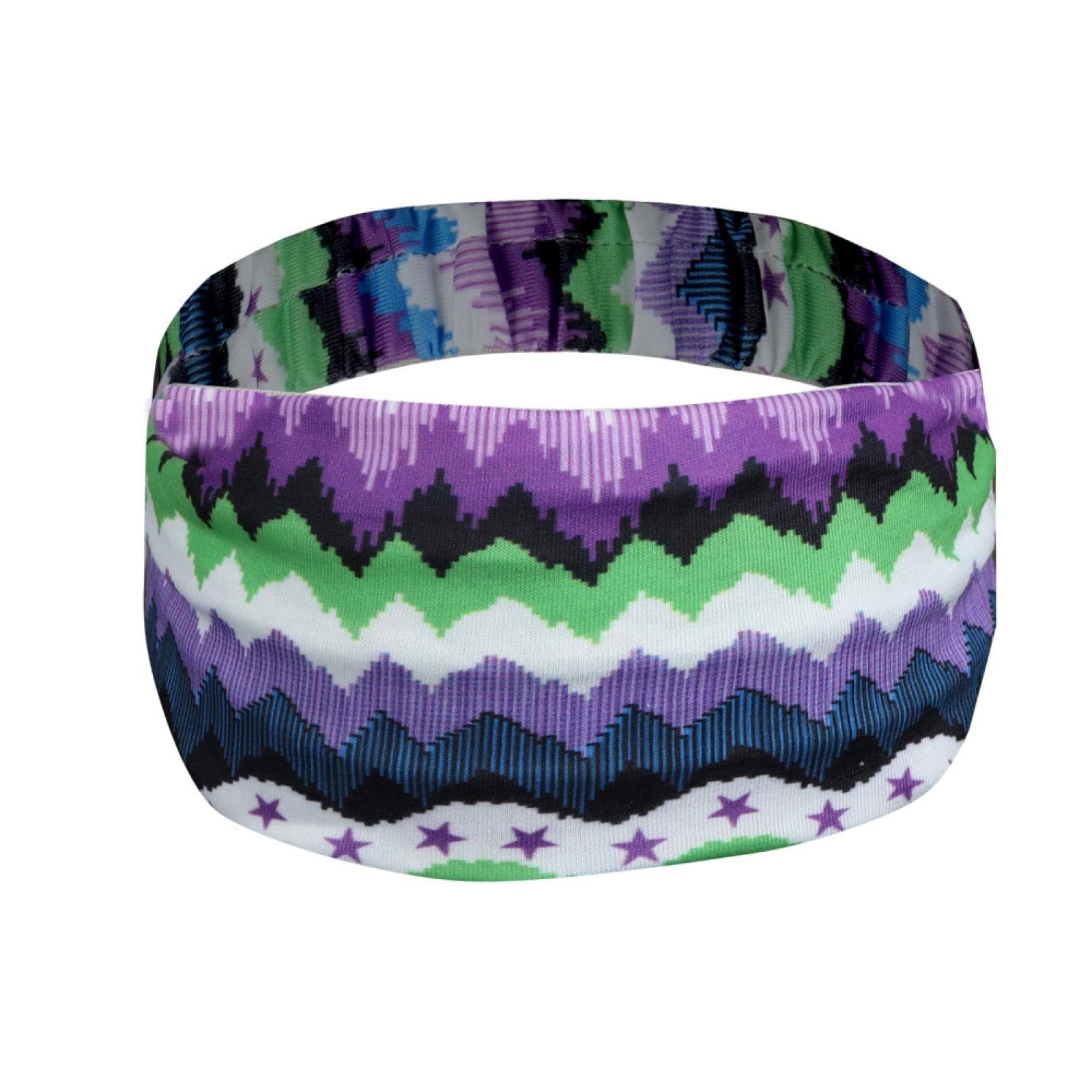 RWKGIEIK RWKGIEIK Printed Stretch Yoga Sports antiperspirant Headband Wig Gift Stretch Bandana Headband