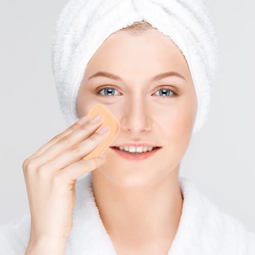 Giantree Giantree 12Pcs Square Makeup Sponges, for Foundation Facial Powders Puff Cosmetic Sponge, Square Foam Pad Powders Blender for Liquid Foundation Cream Powder Concealer - Wet Dry Use (Skin Color+White)