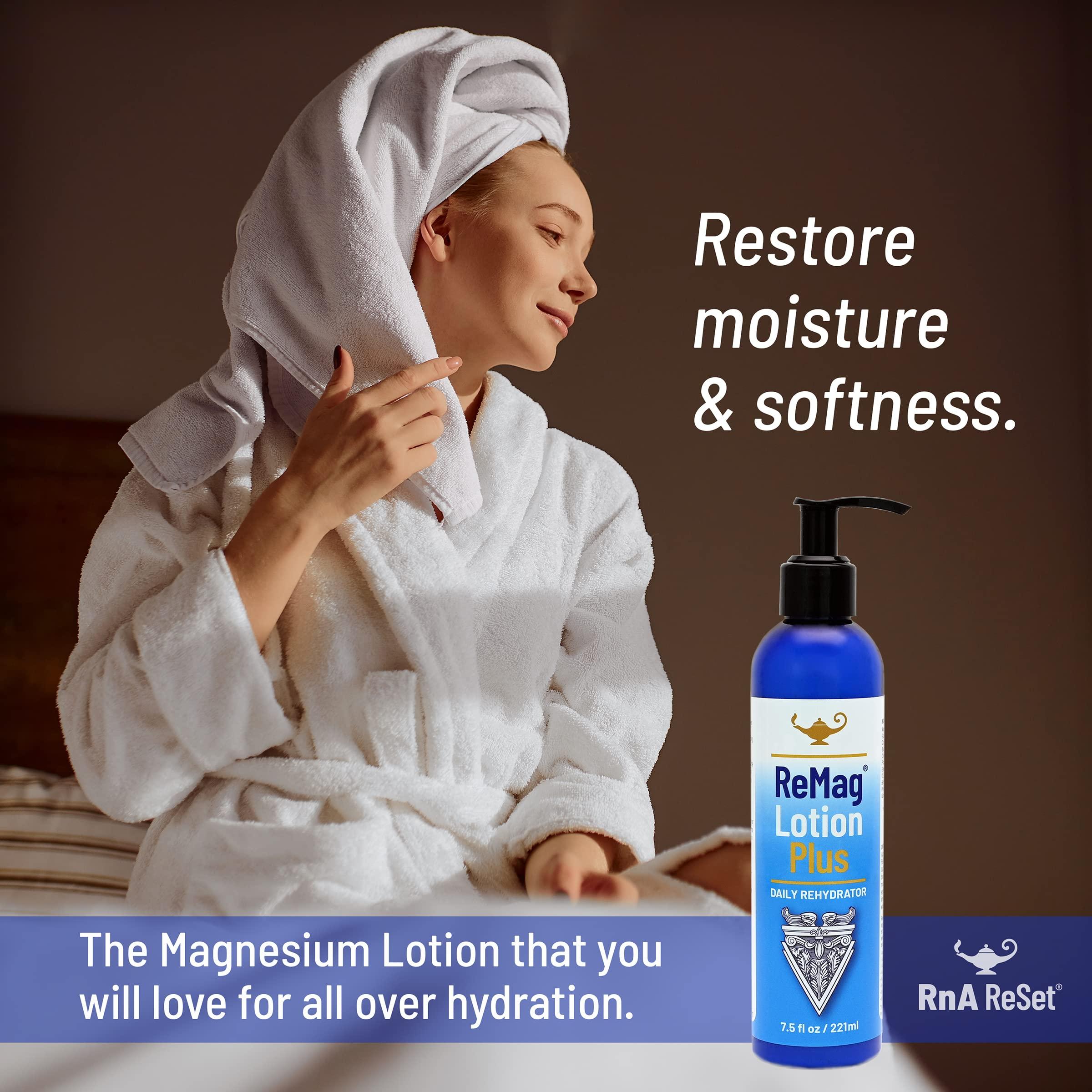 RnA ReSet RnA ReSet - ReMag Lotion, Magnesium Lotion and Daily ReHydrator, Silky Smooth Topical Magnesium Lotion, Dr. Carolyn Dean