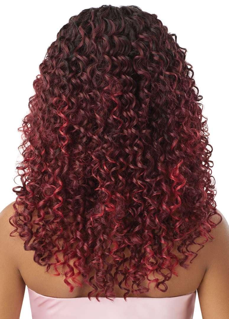 Outre Outre Airtied 100% Fully Hand-Tied Wig - Human Hair Blend - Dominican Curly 22\" (2)