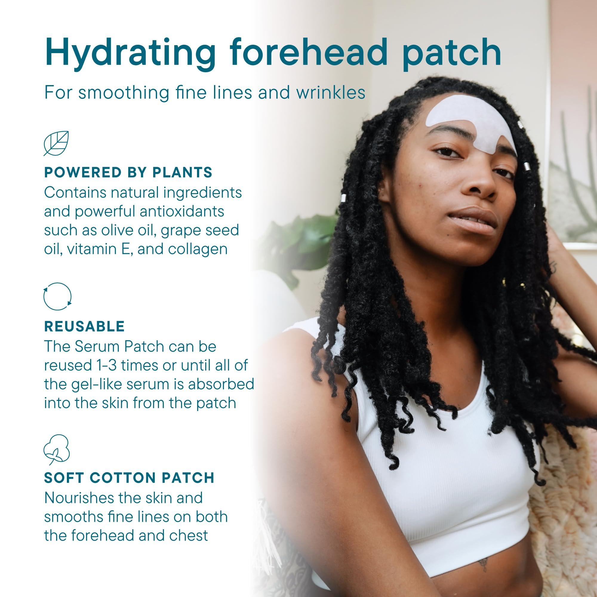 Frownies Frownies Cotton Soft Forehead Serum Patch - Serum Infused Forehead Wrinkle Patch For Fine Lines & Wrinkles - Reusable Hypoallergenic Facial Patch - Hydrating Face Mask to Plump Skin