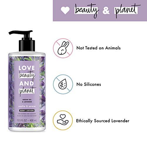 Love Beauty And Planet Love Beauty And Planet Body Lotion Argan Oil and Lavender, 13.5 Ounce (Pack of 3)