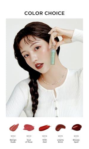 BY MERZY MERZY The Watery Dew Tint High-Pigment Glossy Lip Tint with Watery Shine Long-Lasting Moisture & Vivid Color #12 BENIGN NUDE, 0.14 fl oz