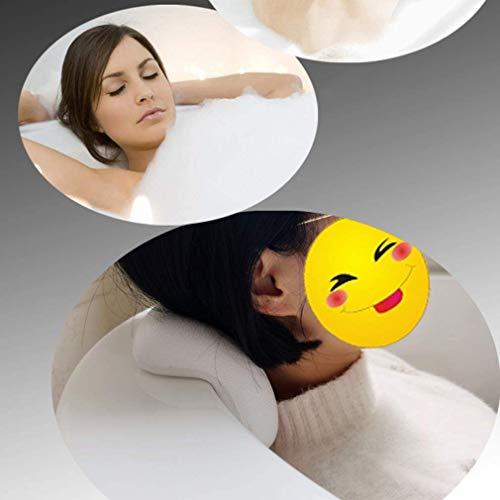 Threflyoo Spa Bath Pillow with with Suction Cups, Powerful Gripping Technology, Comfortable, Soft, Quick Dry, Luxury Bath Tub Rest Pillow Machine Washable, Fits Any Tub,B
