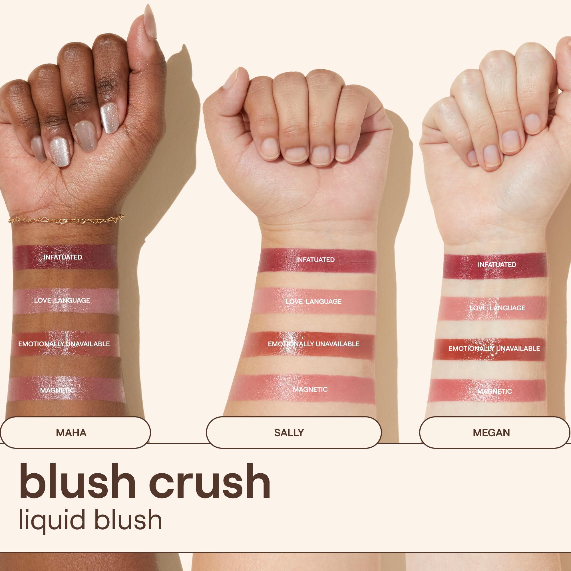 Live Tinted Live Tinted Blush Crush Liquid Blush - Creamy Blush for All Skin Tones, Skincare-Powered With Peony Extract, Aai Fruit Oil, and Vitamin C Infused Liquid Makeup Blush, 1 oz - Dusty Rose