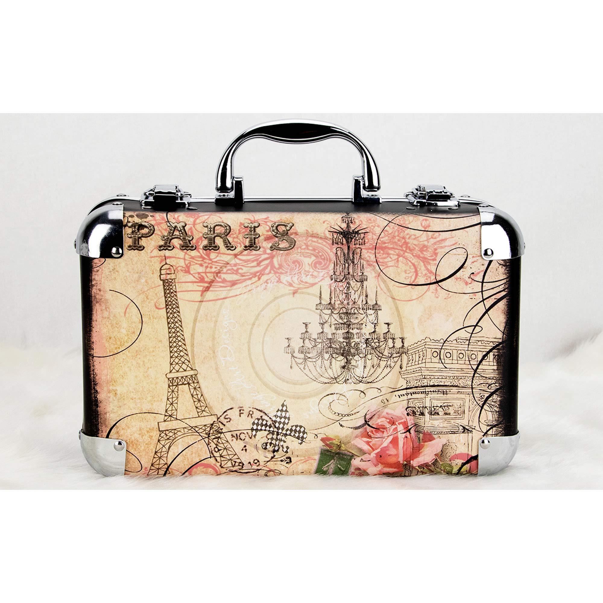 Ver Beauty Ver Beauty 61pcs Makeup Gift Set With Extendable Trays and Mirror, Paris Theme