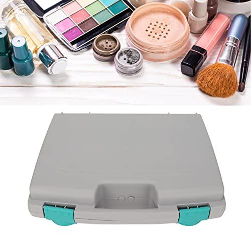 Serlium Ladies Cosmetic Case Light Weight Beauty Tool Box Portable Salon Tools Cosmetic Storage Case High Strength Plastic Salon Toolbox for Travel