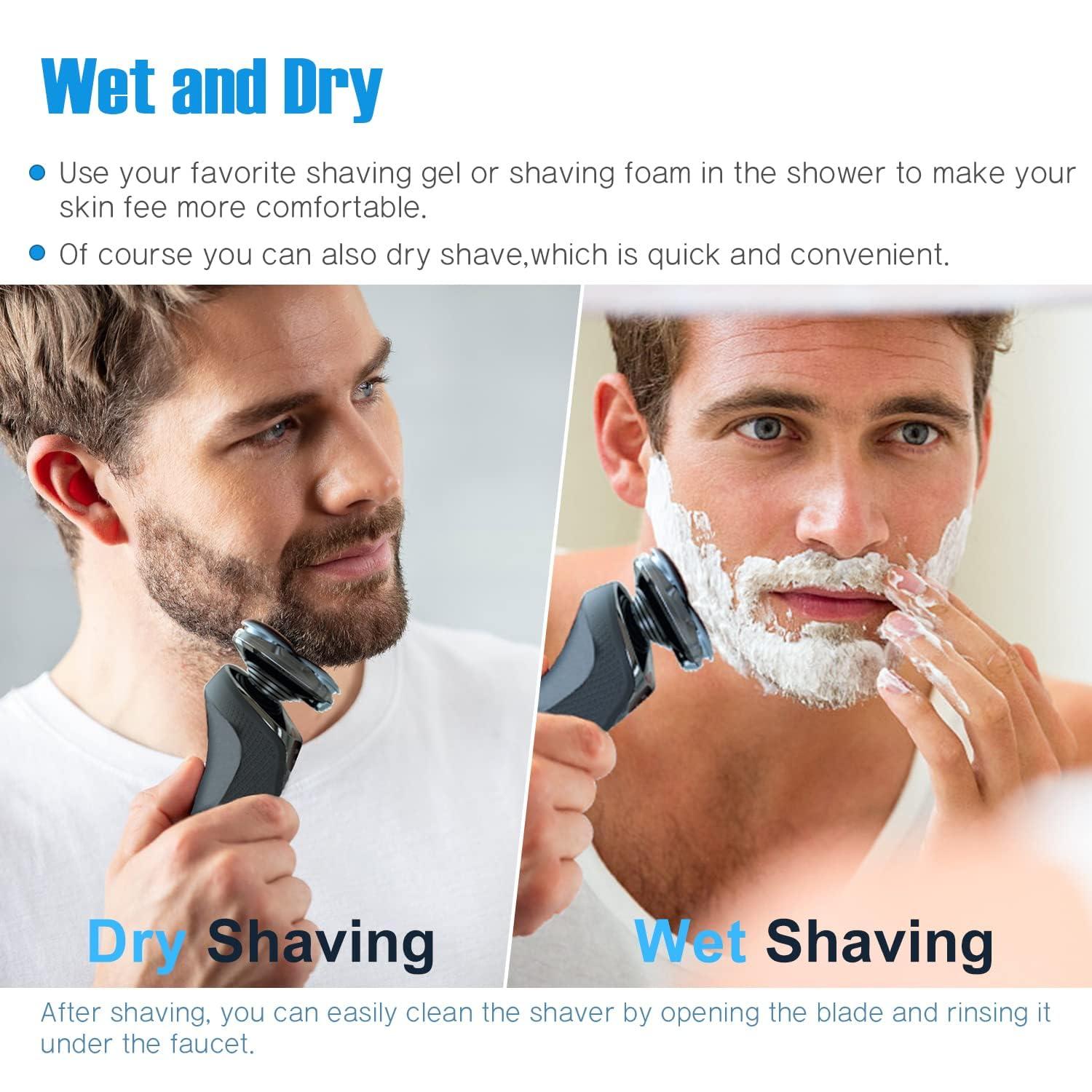 innobeaut SH50 Replacement Blades Compatible with Philips Aquatec Shaver, 5000 Shavers Series, 6-pc Blades with Retaining Rings