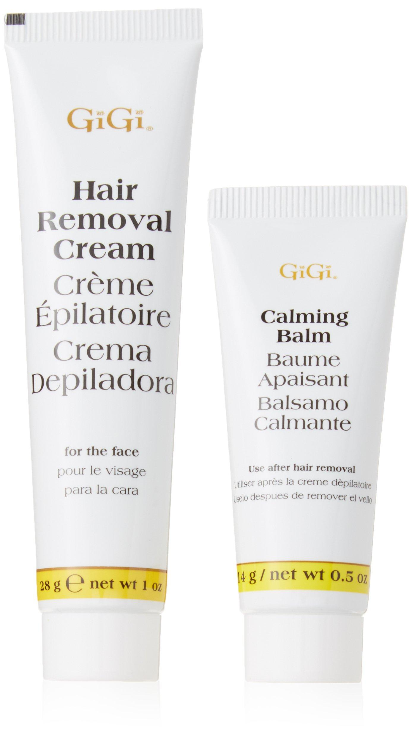 GiGi Gigi Hair Removal Cream For Face With Calming Balm (2 Pack)