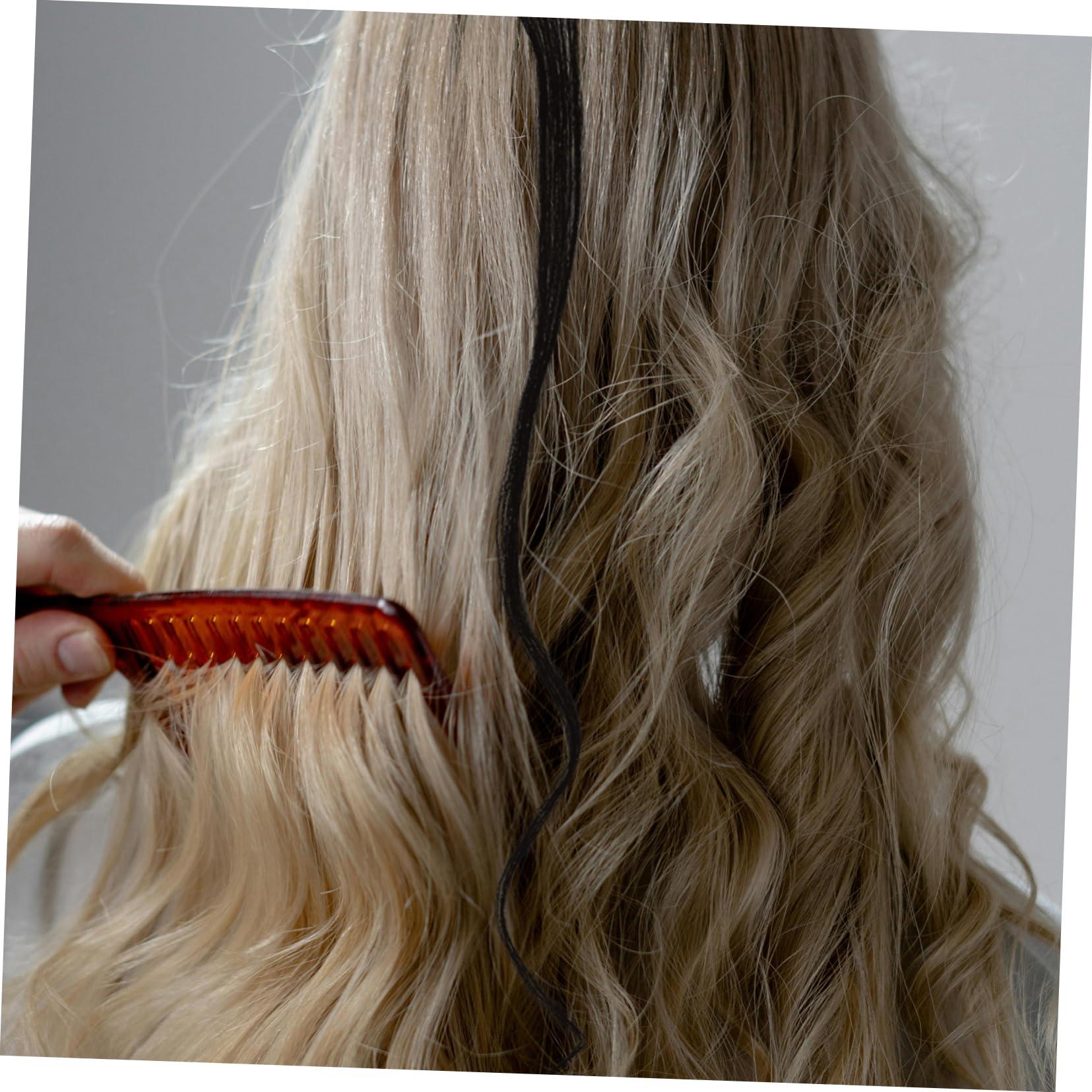 Lurrose Lurrose Black Hair Extensions Bands Brown Hair Extension Tape in Hair Extensions Human Hair Brown Duct Tape Hair Extension Straight Electric Straight Hair Clip Seamless Hair Curly