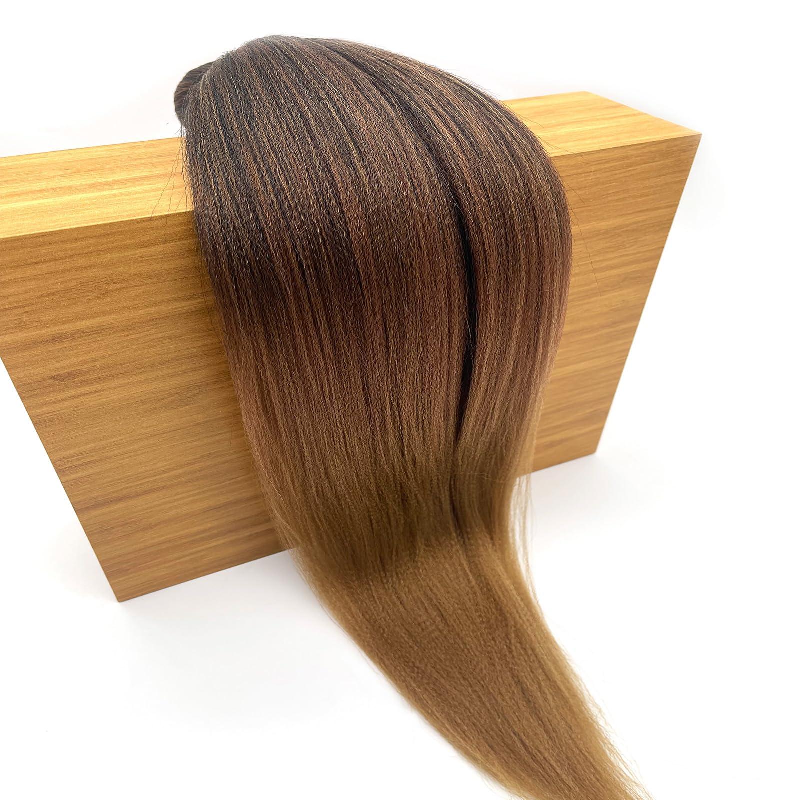 UPruyo UPruyo 1B/30/27 Ombre Braiding Hair Pre Stretched Kids Kanekalon Braiding Hair Extensions for Braiding Box Braids Knotless Prestretched Pre Sectioned Braiding Hair Ombre 26 inch