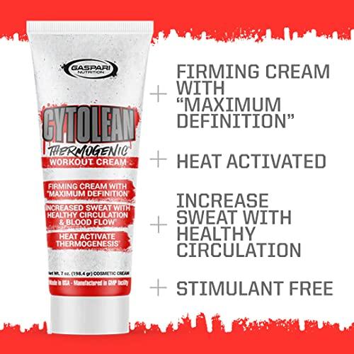 Gaspari Nutrition Gaspari Nutrition Cytolean Cream, Workout Cream, Firming Cream, Maximum Definition, Increased Circulation and Blood Flow, Heat Activated (7 Oz Cream)