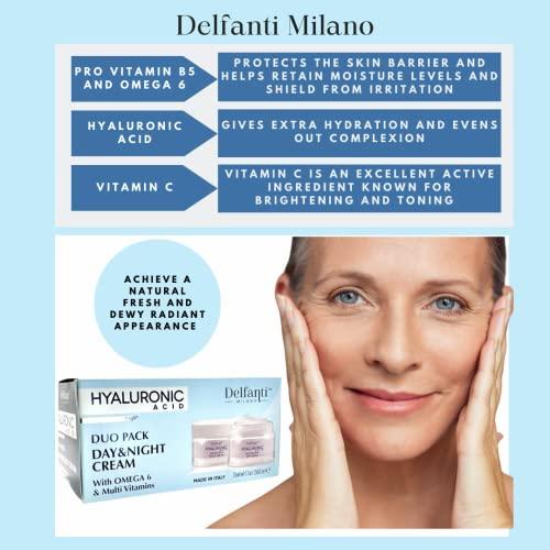 Delfanti-Milano Delfanti-Milano • HYALURONIC AGE DEFYING DAY CREAM • Face and Neck Moisturizer • Made in Italy