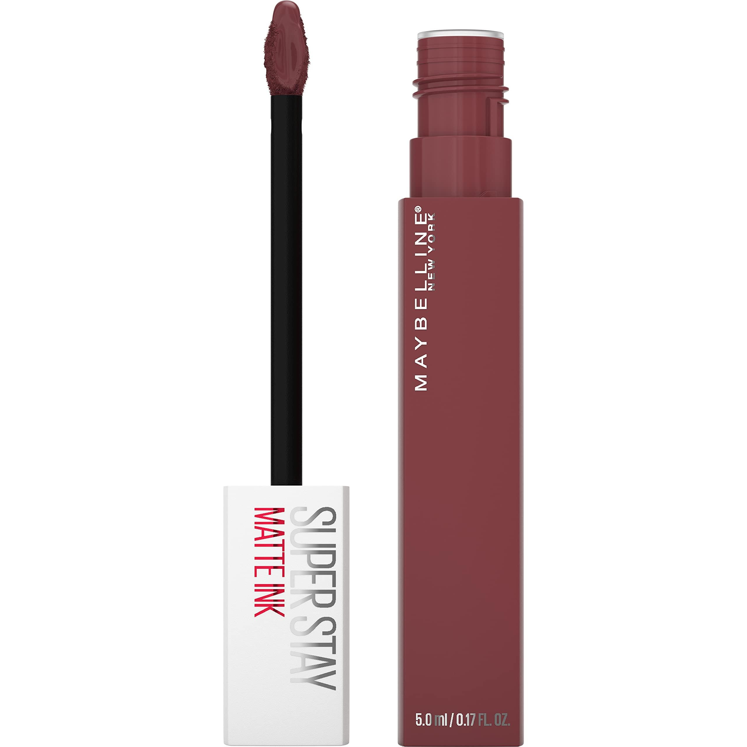 MAYBELLINE MAYBELLINE Super Stay Matte Ink Liquid Lipstick Makeup Long Lasting High Impact Color Up to 16H Wear Self-Starter Light Red and Mover Brown