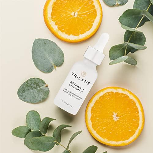 Healthy Directions Trilane Retinol + Vitamin C with Squalane, Visibly Reduces the Signs of Aging for Softer, Smoother, More Radiant Skin with Zero Irritation, 1 fl. oz.