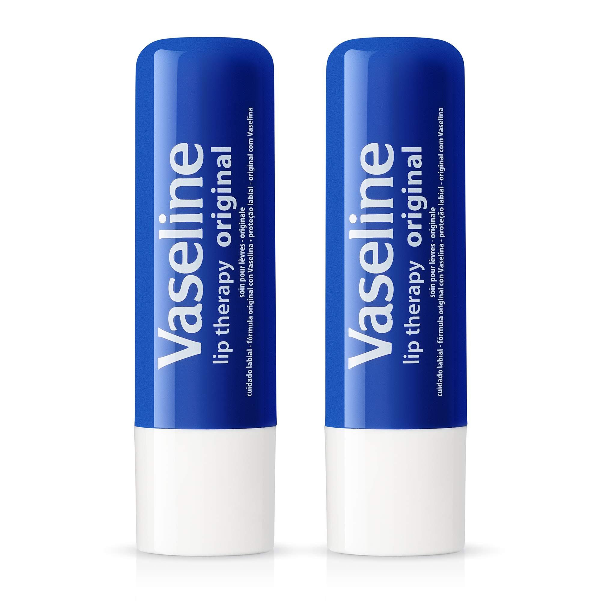 Vaseline Vaseline Lip Therapy Stick with Petroleum Jelly (Original, 0.16 Ounce (Pack of 2))