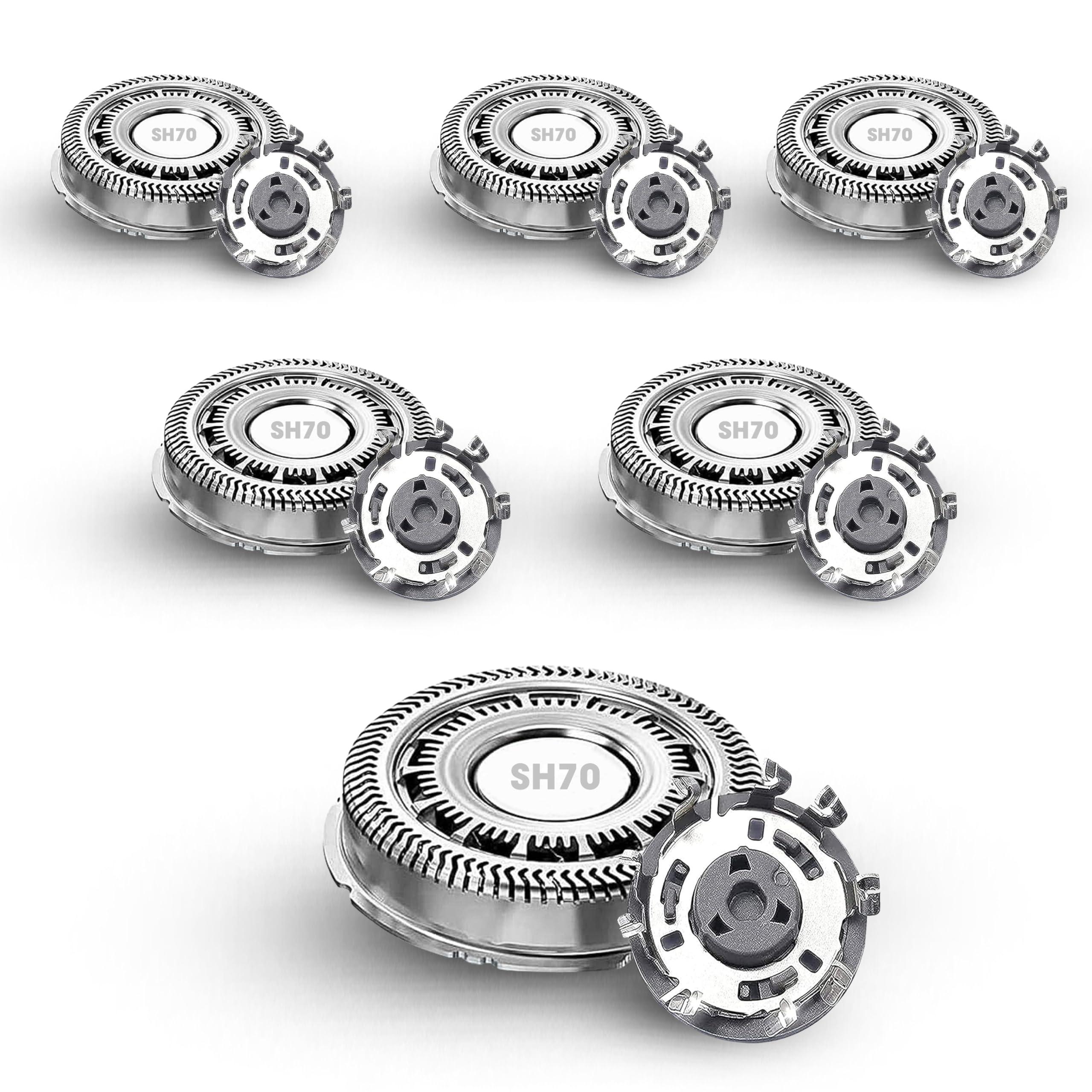 FAMELEC SH70/SH71 Replacement Heads for Philips Norelco Shaver Series 7000, Compatible with Philips Norelco 7000 Replacement Heads, New Upgraded Blades for Norelco Replacement Heads Series 5000 Angular