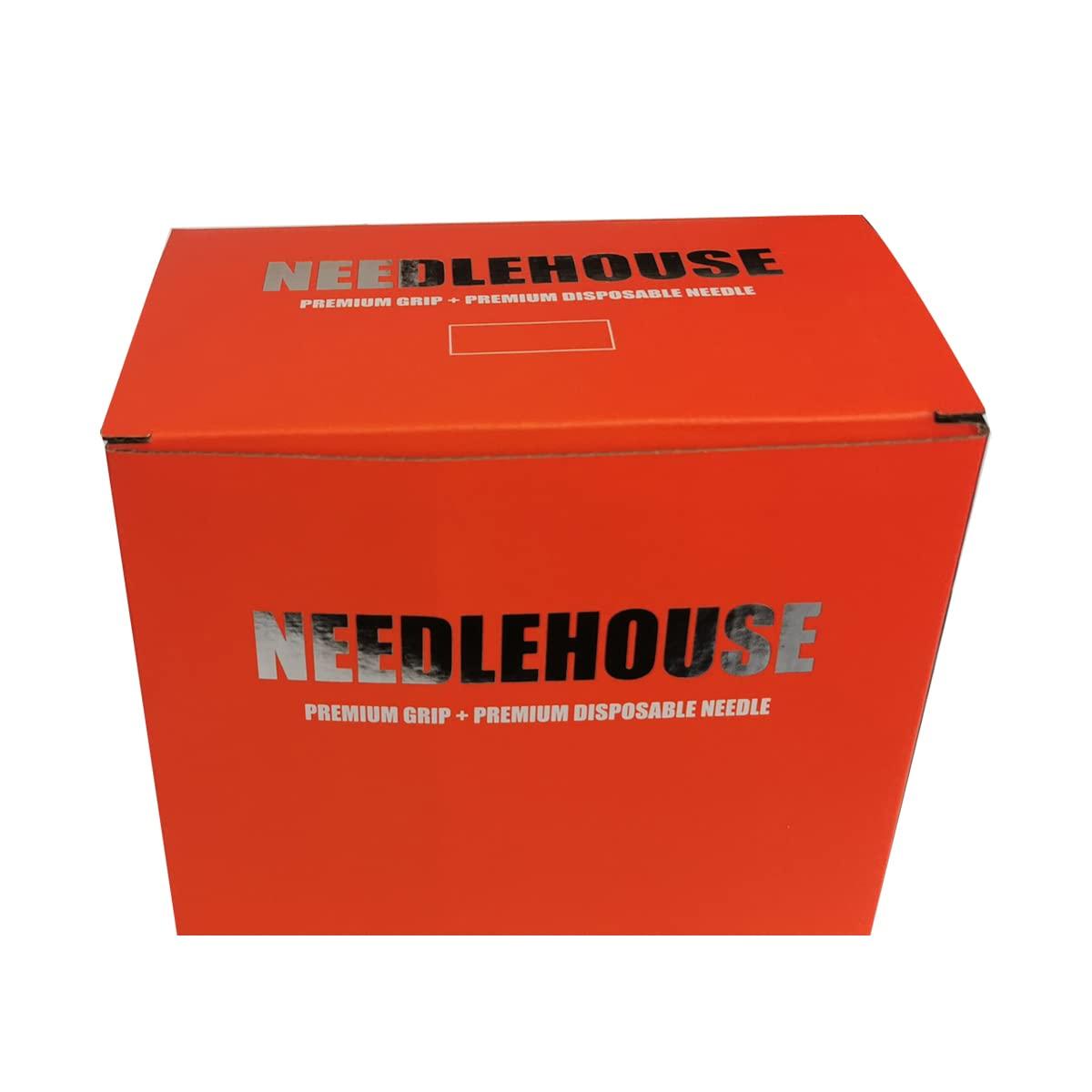 Needlehouse Needlehouse 1inch (25mm) tattoo needles tube combo 20pcs 1209RL disposable tattoo needles tube grips round liner (1209RL)