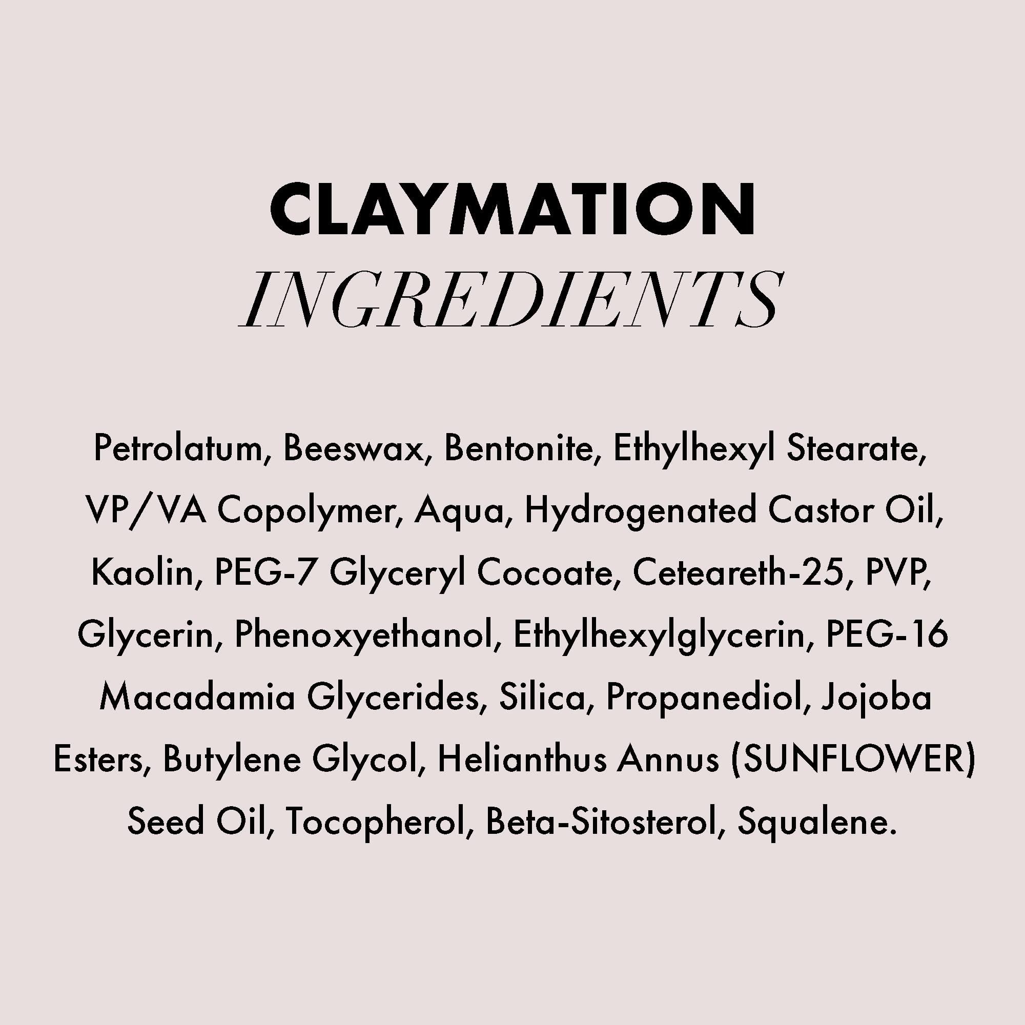 Hanz de Fuko Hanz de Fuko Claymation Premium Mens Hair Styling Clay Super High Hold, Matte Finish 2 oz