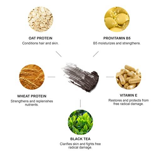 100% PURE 100% PURE Ultra Lengthening Mascara Dramatic Intense Volume & Length Natural Fruit Pigmented Voluminous Eyelash Makeup No Clumping, Smudging or Flaking - Vegan, Dark Chocolate Color - 0.35 oz