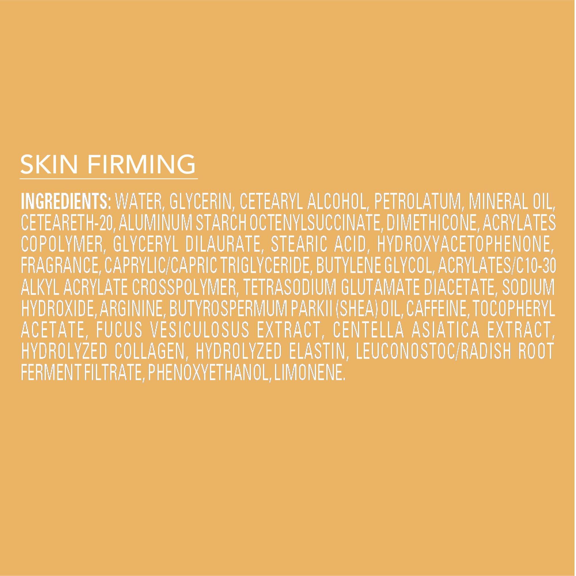 Jergens Jergens Skin Firming Body Lotion for Dry to Extra Dry Skin, Skin Tightening Cream with Collagen and Elastin, Dermatologist Tested, Hydralucence Blend Formula, 16.8 Oz, Pack of 3