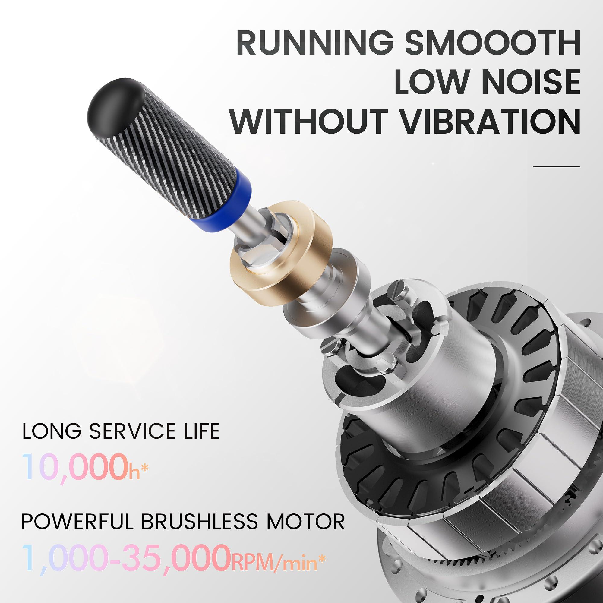 L'UGX L'UGX Waterproof Nail Drill and Rechargeable Nail Dust Collector