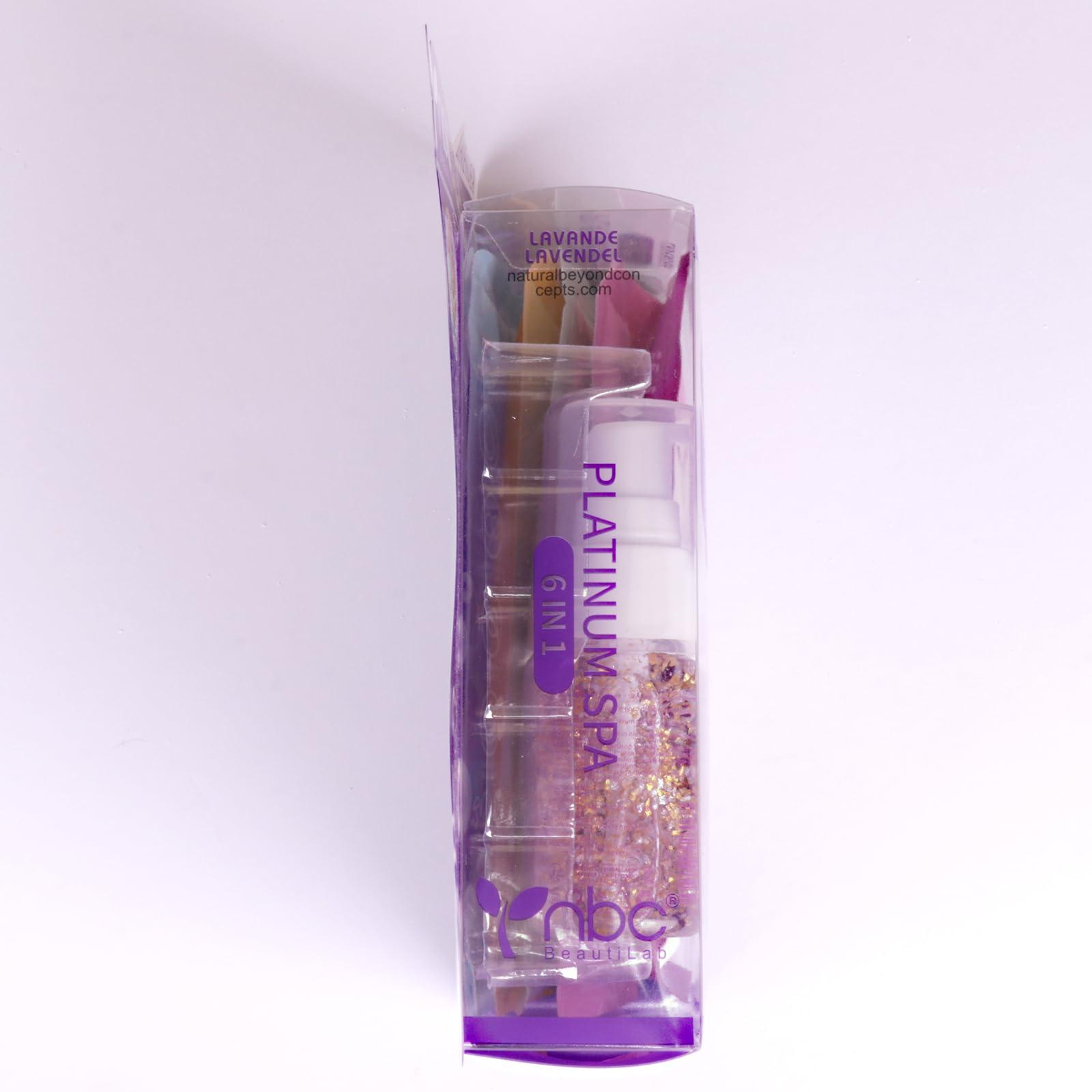 nbc BeautiLab nbc BeautiLab Pedicure Foot Soak Set - Upgraded 6 in 1 Foot Spa, Foot Bath Spa, Pedicure Kit for Tired & Dry Cracked Feet, Athletes Feet, Bad Odor, Softens Calluses (3 Set Lavender)