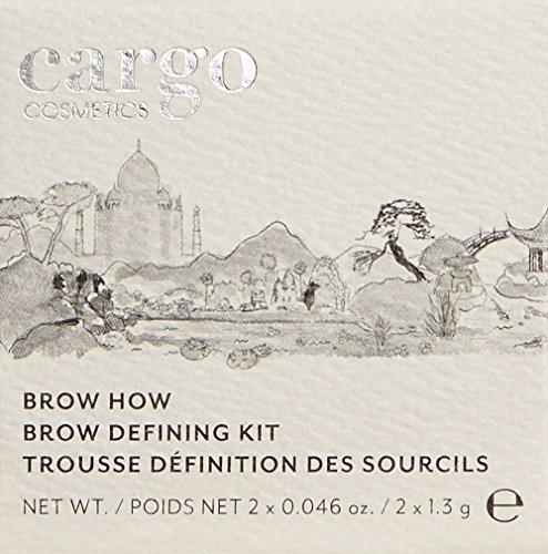 Cargo Cargo Cosmetics - Longwear Powder and Wax Brow Kit,Transfer-Proof, Smudge Proof, Light