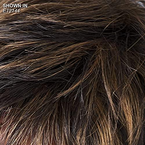 Especially Yours Especially Yours Debut Human Hair Wig Trendy Short Wig with Piecey Layers, Flirty Bangs/Runway Shades of Black, Brown, Gray, Red and Blonde