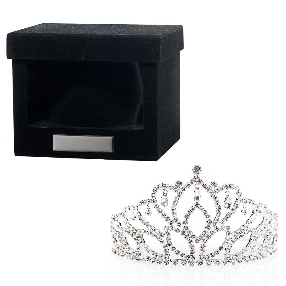 Anderson's Anderson's Mirabella Tiara & Box Set - Prom, Homecoming & Pageant Tiaras for Queen or Princess - Wedding, School Dance, Costume & Party Events