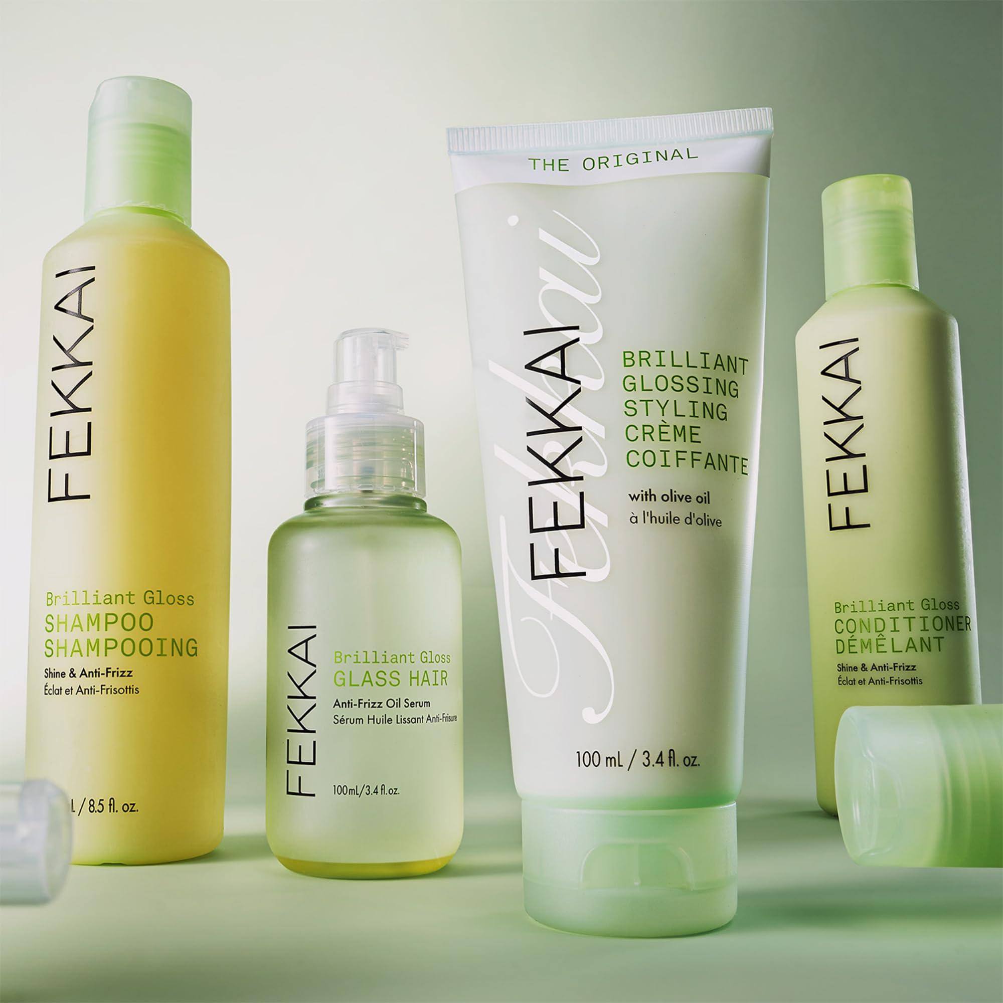 Fekkai Fekkai The Original Brilliant Glossing Styling Creme - 3.4 oz - Boosts Shine, Smoothes Frizz & Defines Curls with Olive Oil - Free of Sulfates, Parabens, Phthalates - Vegan, Cruelty-Free